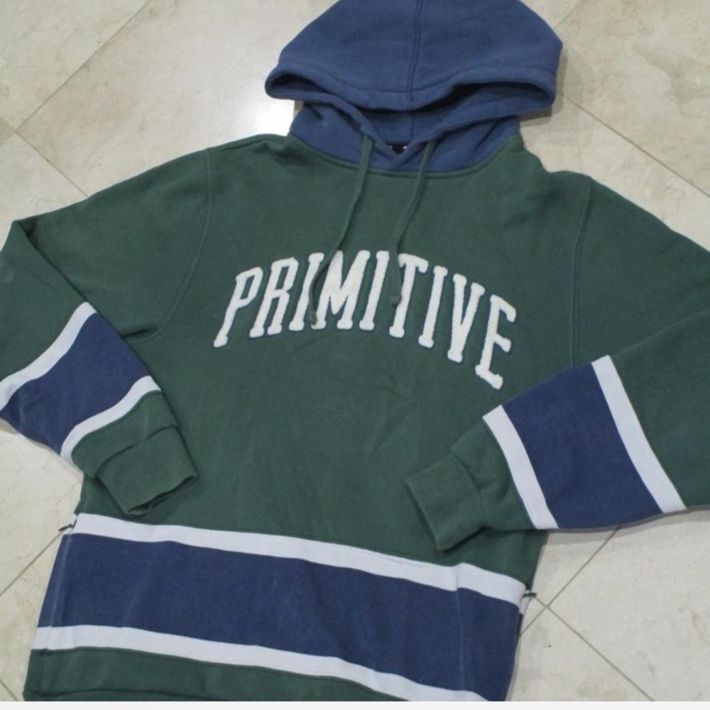 Green and Navy Primitive Hoodie